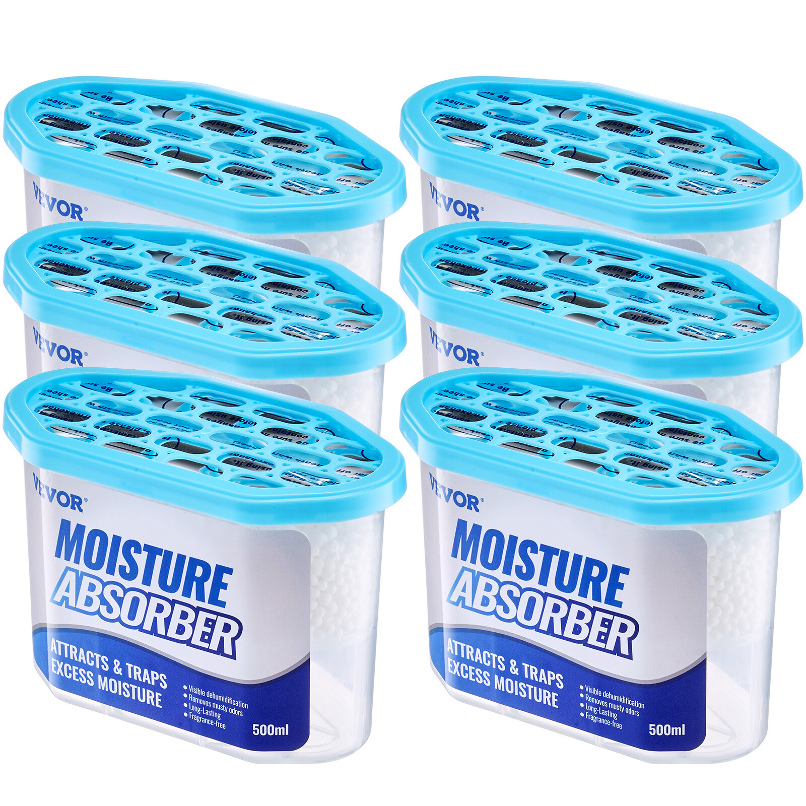 6 Packs Moisture Absorber Boxes 10.8 oz Fragrance Free Moisture Absorbers