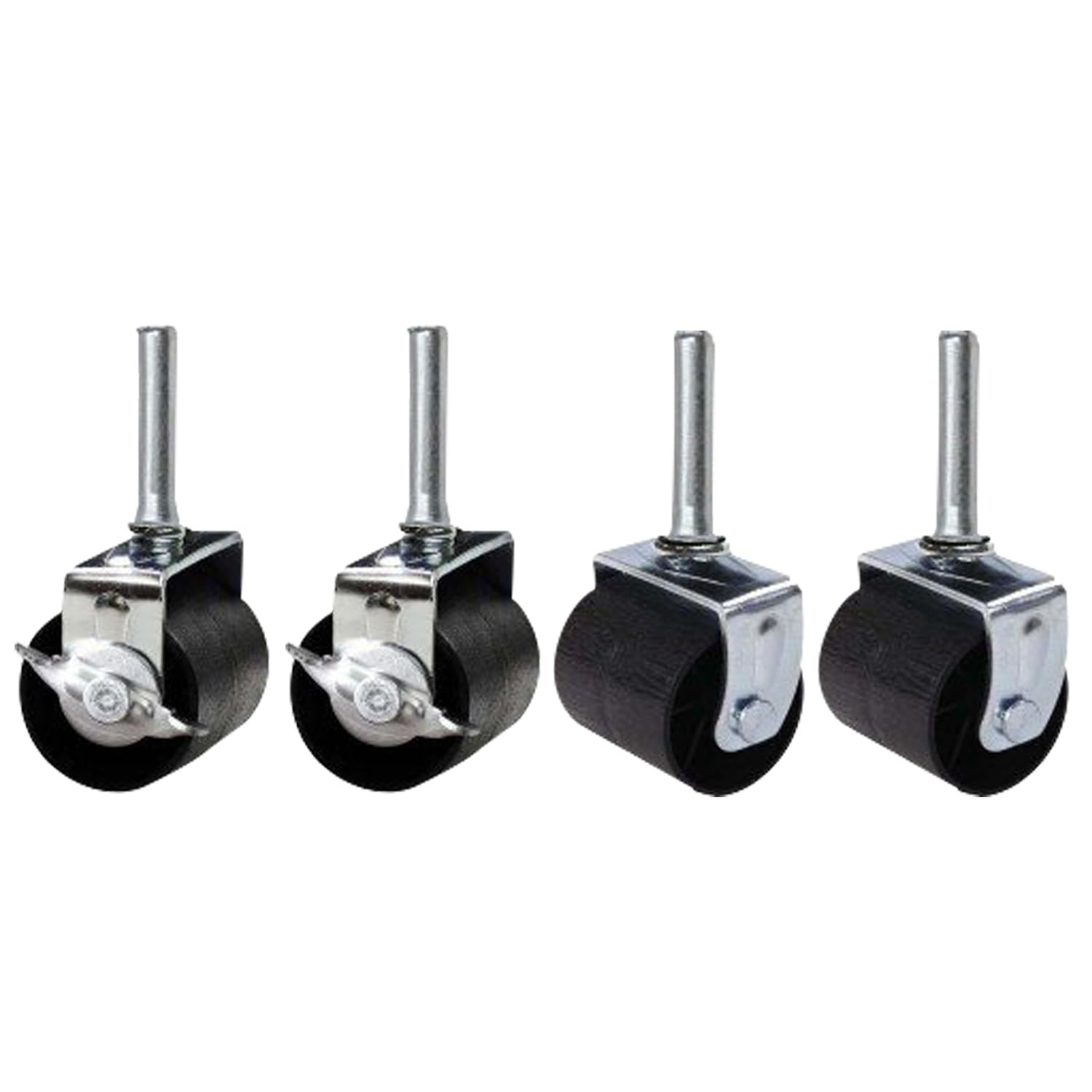 Heavy Duty Caster Wheels for Bed Frame ~Set of 4~ (2 Locking & 2 None Locking)