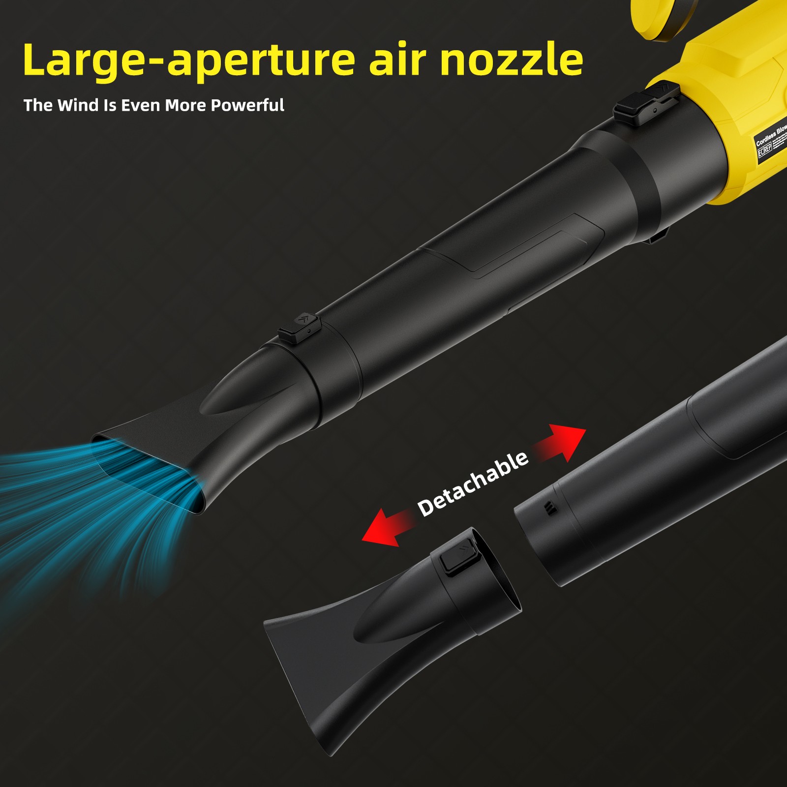 Cordless Leaf Blower W/ 8000mAh Battery and Charger 21V 130MPH Electric