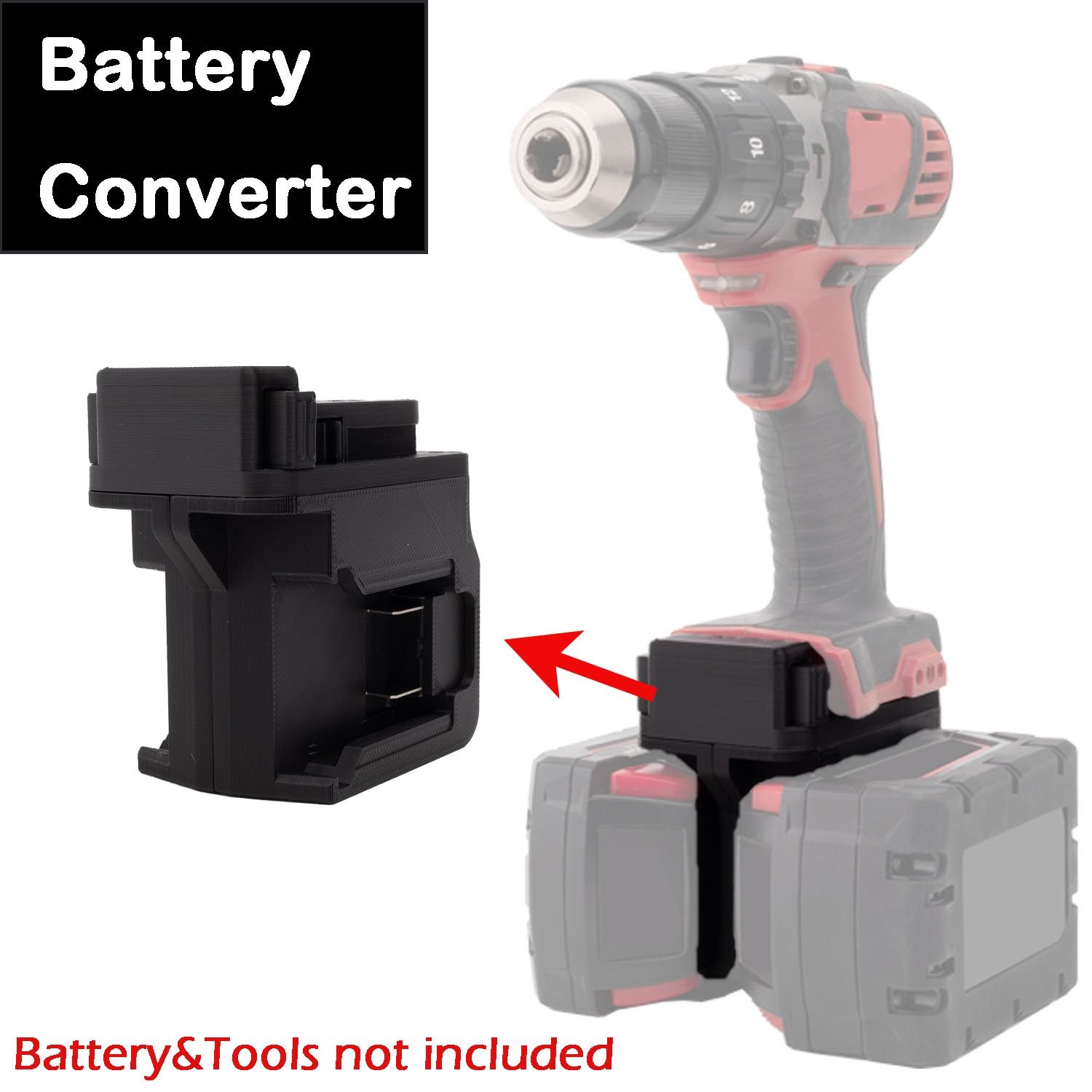 2 IN 1 Double Battery Adapter for Milwaukee 18V Battey to 18V Cordless Tools NEW