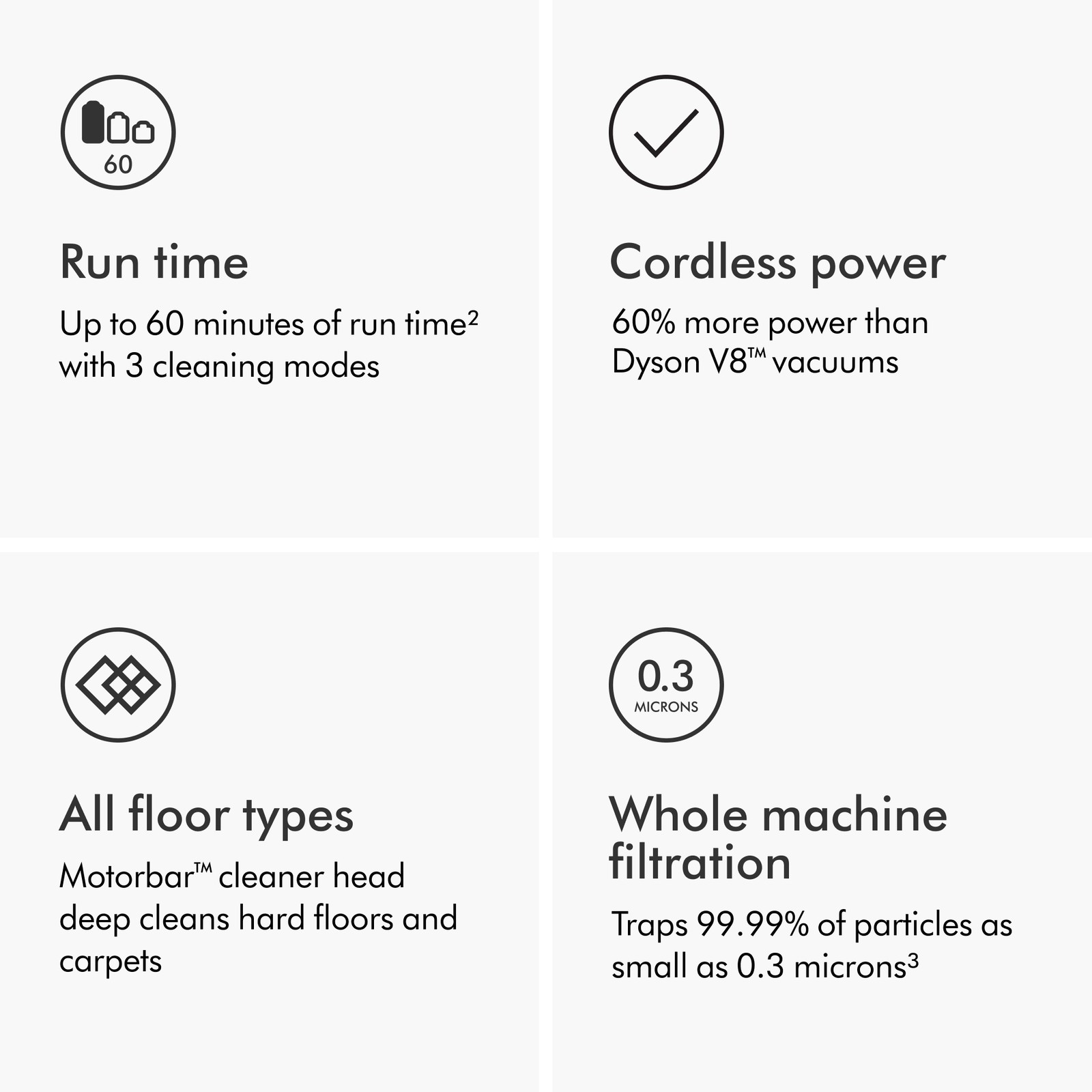 SV28 V11 Extra Cordless Vacuum Cleaner | Iron | Refurbished