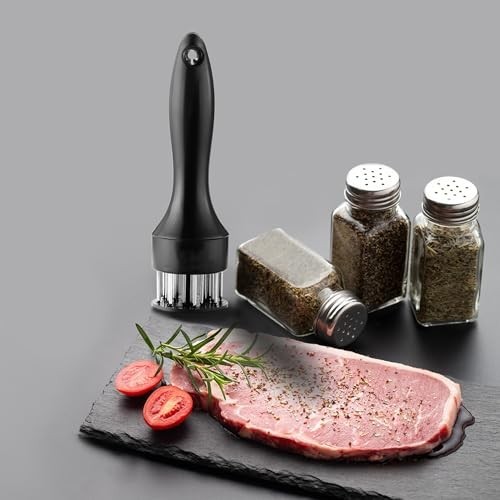 Meat Tenderizer, OLULU Stainless Steel Needle Ultra Sharp 20 Blades Meat Tenderi