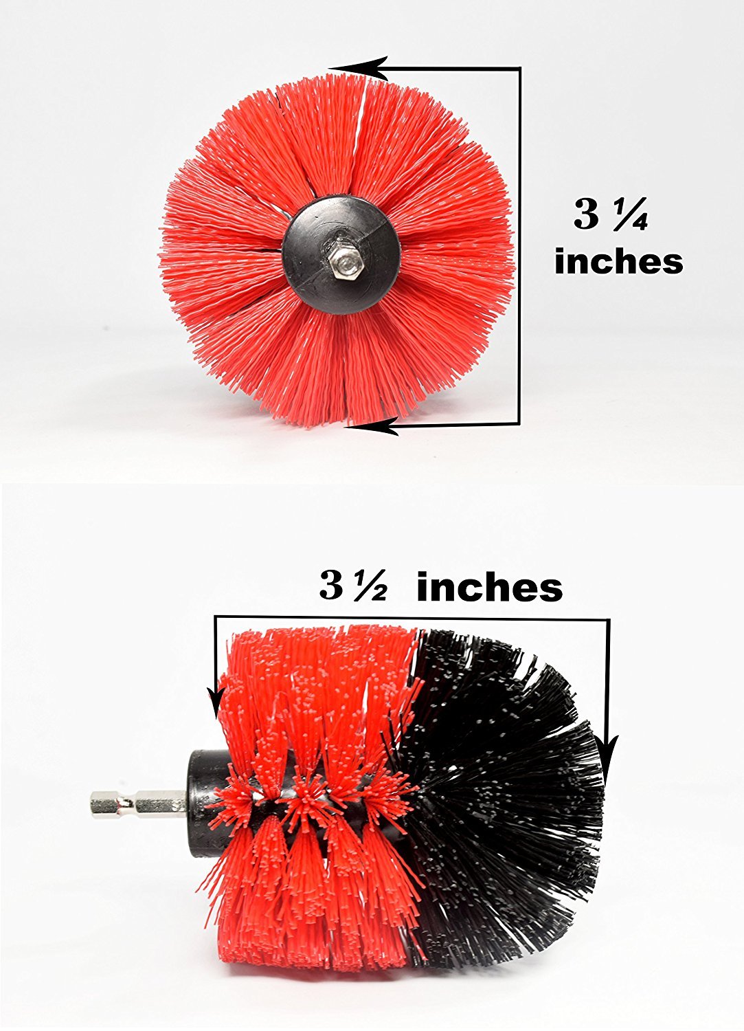 2pc Tile Grout Power Scrubber Cleaning Drill Brush (heavy duty)
