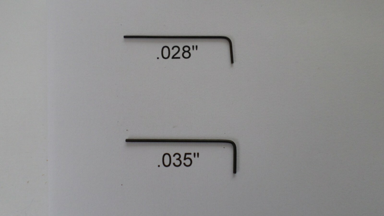 Pick a Small Hex Key Allen Wrench -Mfg USA- .028, .035, .050, .062 1/16, 5/64