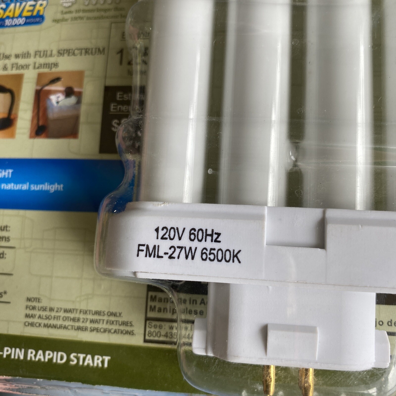 Westpoints~27 Watt~ 4 Pin ~Compact Fluorescent (CFL) Light Bulb~636575