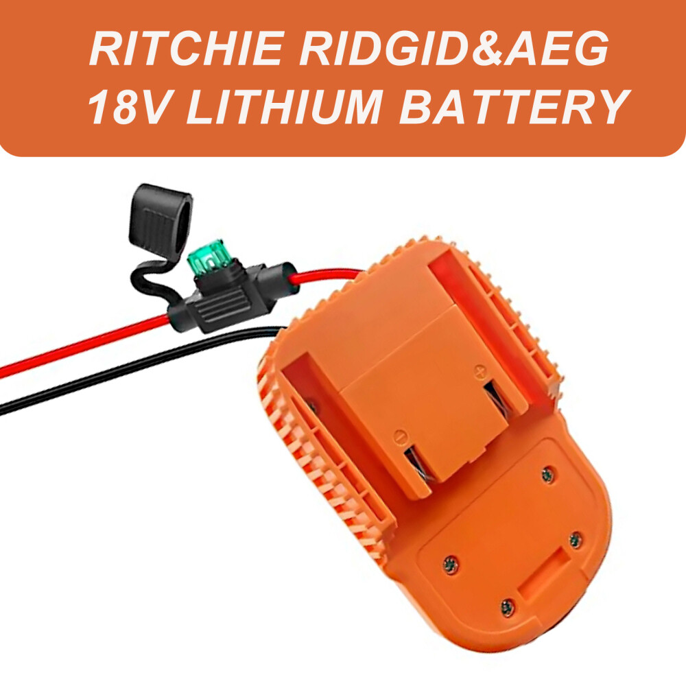 Power Wheels Adapter for Ridgid Battery 18V AEG Li-Ion Dock Power Connection USA