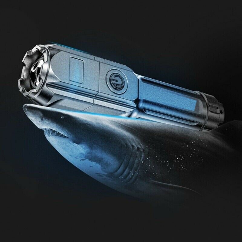 Rechargeable 990000LM LED Flashlight Tactical Police Super Bright Torch Zoomable
