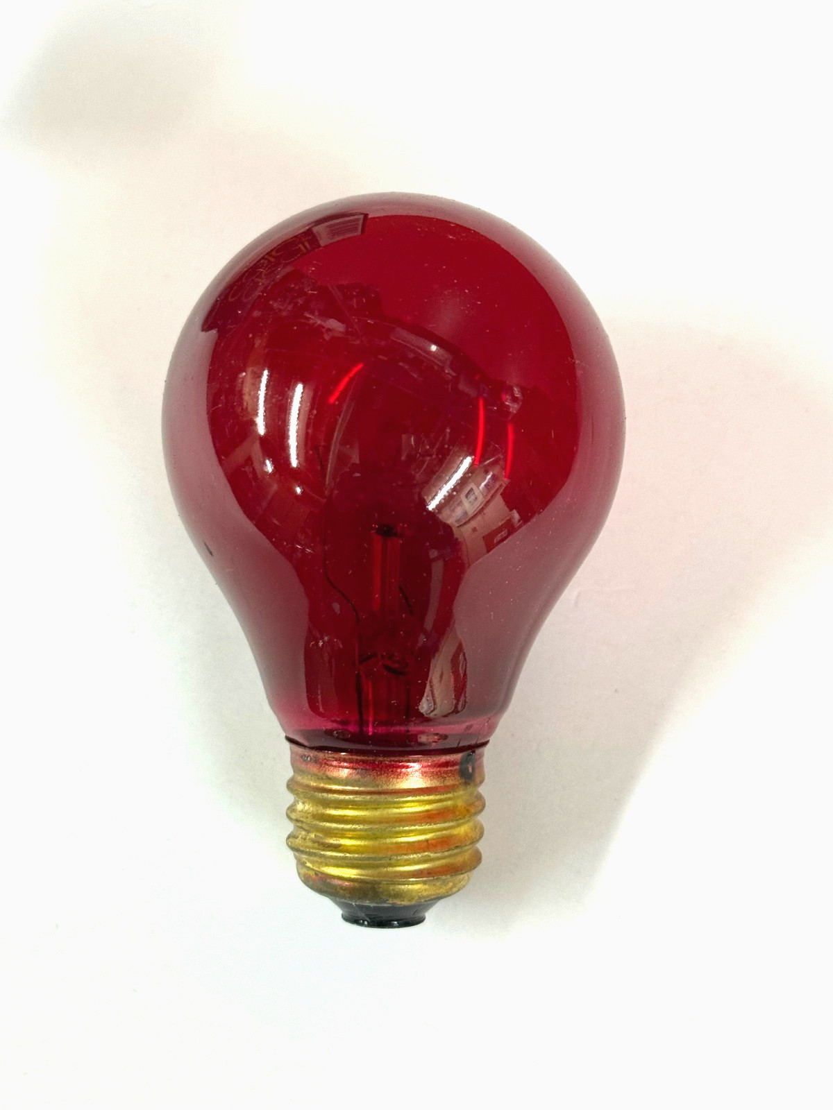 25A19/TR 25W 125V E26 Glass RED Transparent Party LIGHT BULB LAMP Dims NEW 11712