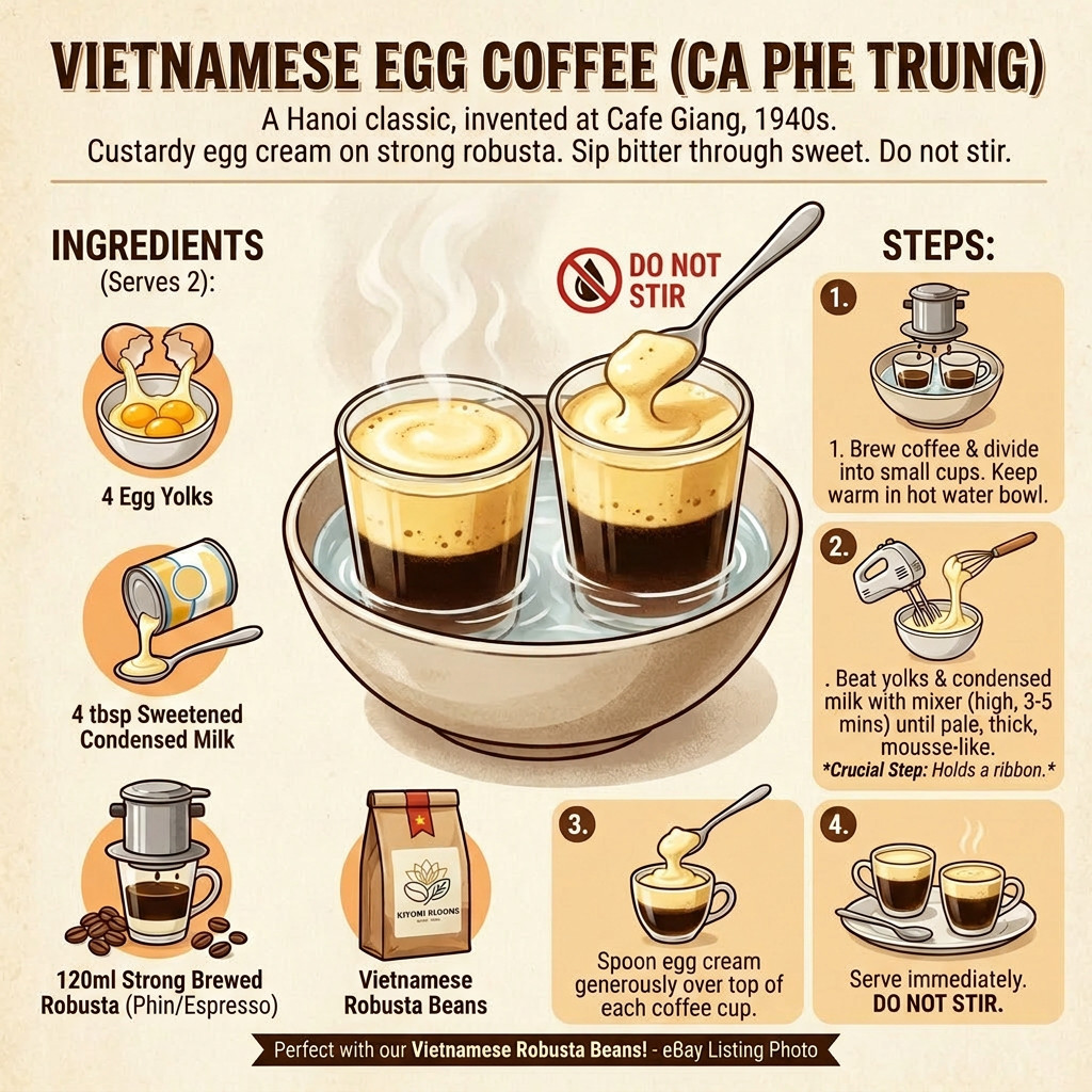 Vietnam Robusta Coffee Beans | Medium Dark Roast | High Caffeine | Bold & Strong