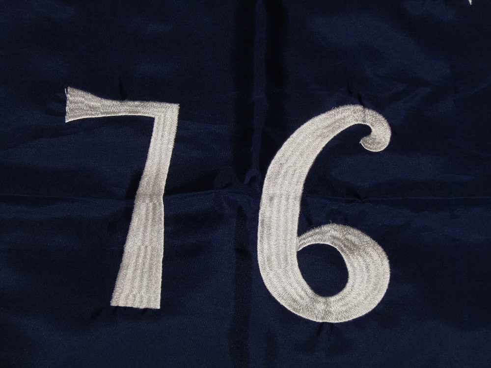 3×5 Embroidered Bennington 76 Flag 1776 220D Sewn Nylon Flag 3’x5′ Grommets