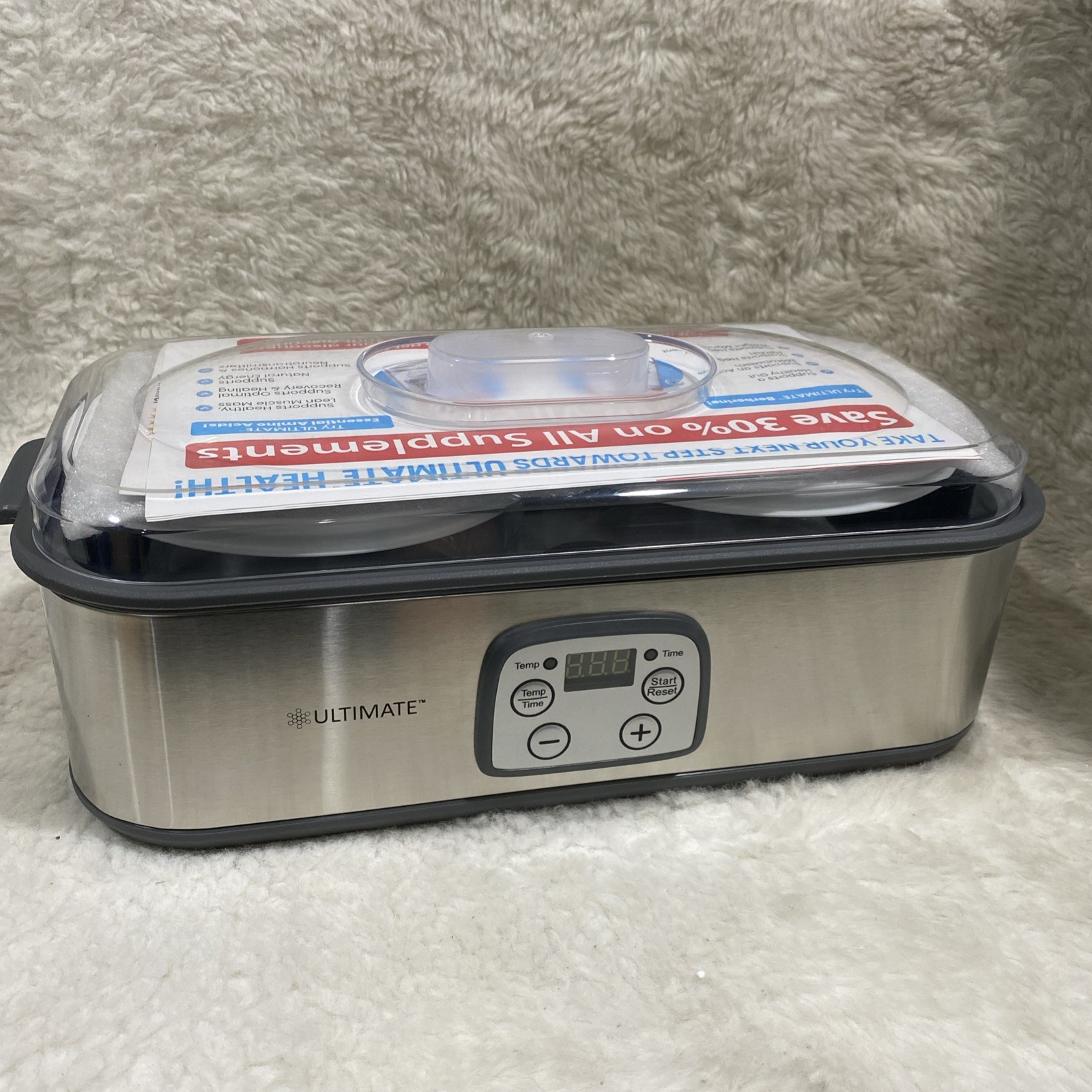 Ultimate Probiotic Yogurt Maker with Adjustable Temperature & Time (2 bowls)
