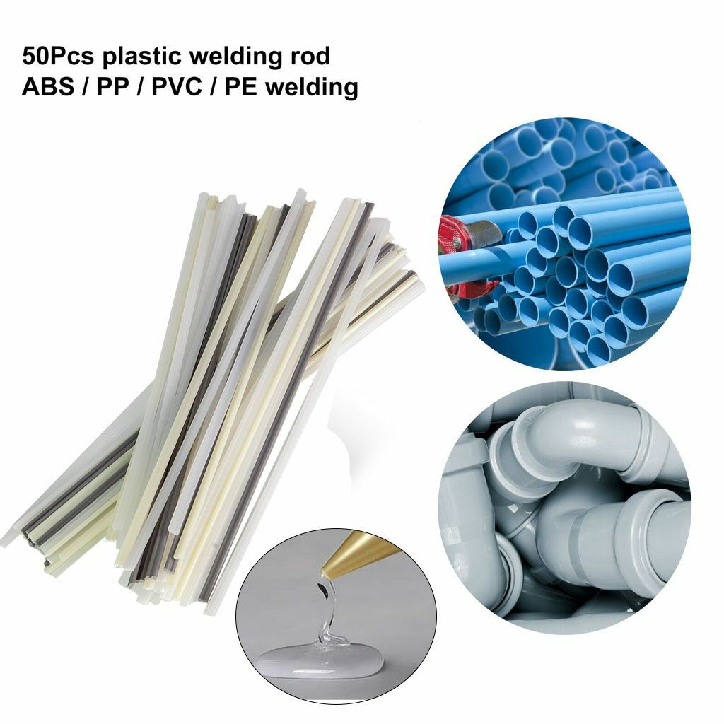 50pcs Plastic Welding Rods ABS/PP/PVC/PE Welding Sticks For Plastic Gun Welder