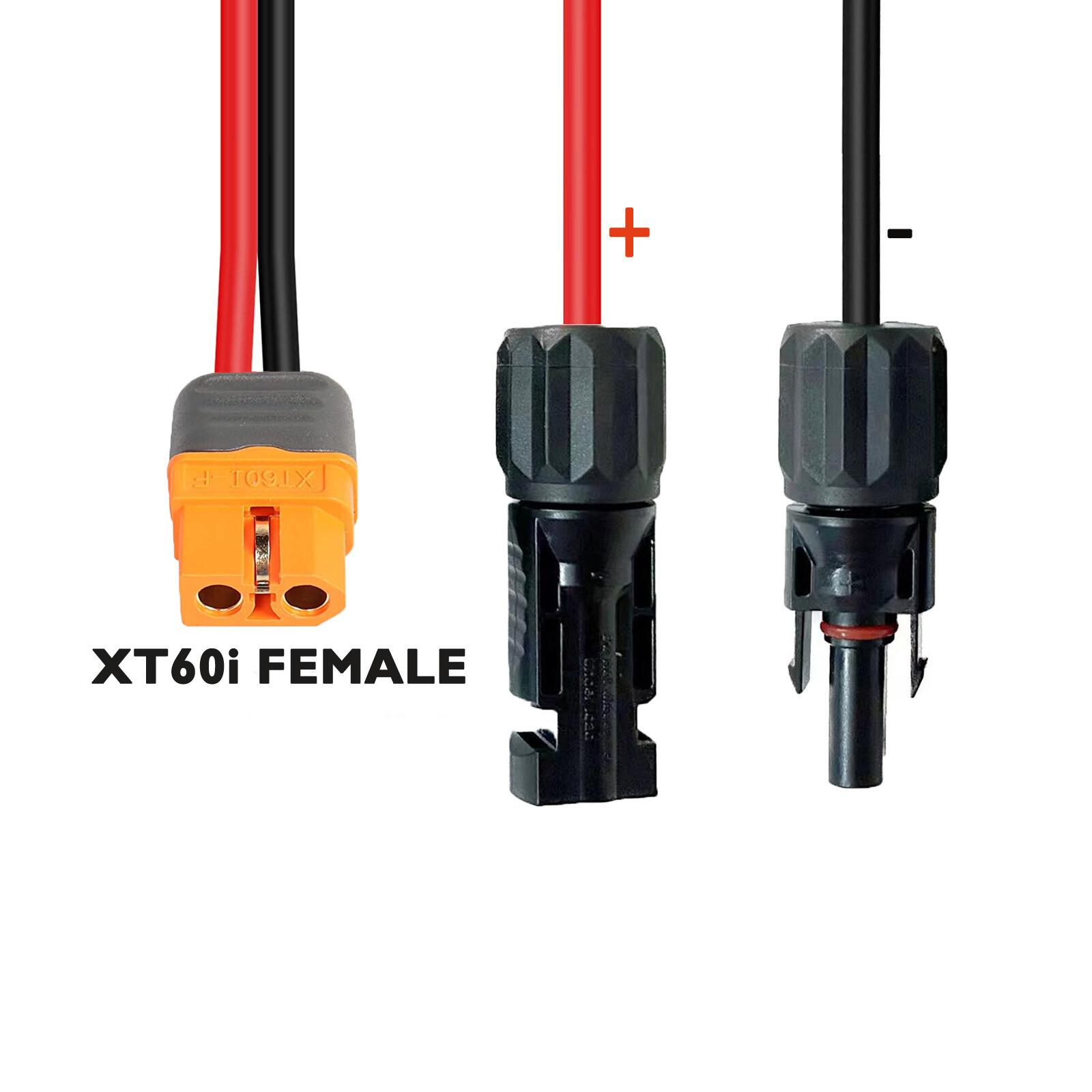 10AWG Solar Panel XT60i Extension Cable Silicon Wire(XT60i-F to Solar Connector)