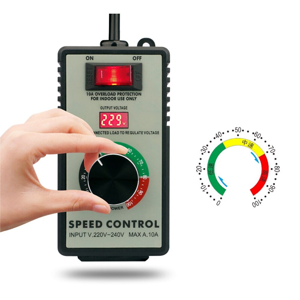 110V 220V Speed Controller Stepless Speed Control Switch Max 10A 4000W