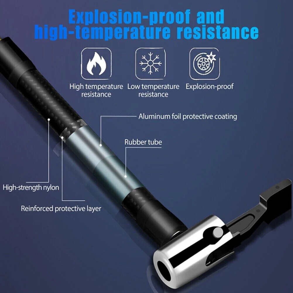150 PSI Air Compressor Tire Inflator Fits Car Moto Bike Tires Air Pump Portable