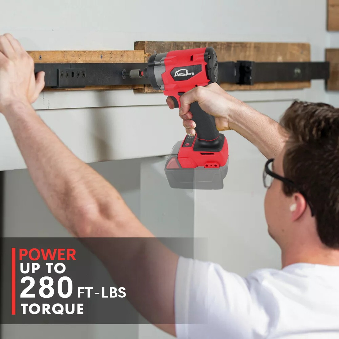 Brushless Cordless Impact Driver,for Milwaukee 18V Battery,1/4″ Compact,4 Speed