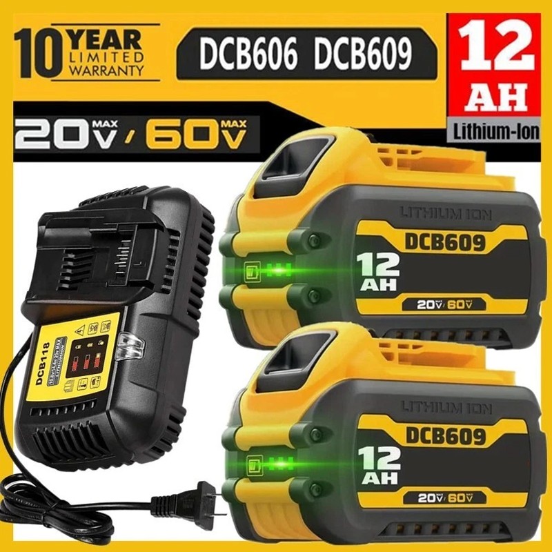 15AH DCB609-2 For DEWALT FLEXVOLT 20V/60V MAX Lithium-ion Battery PACK / Charger