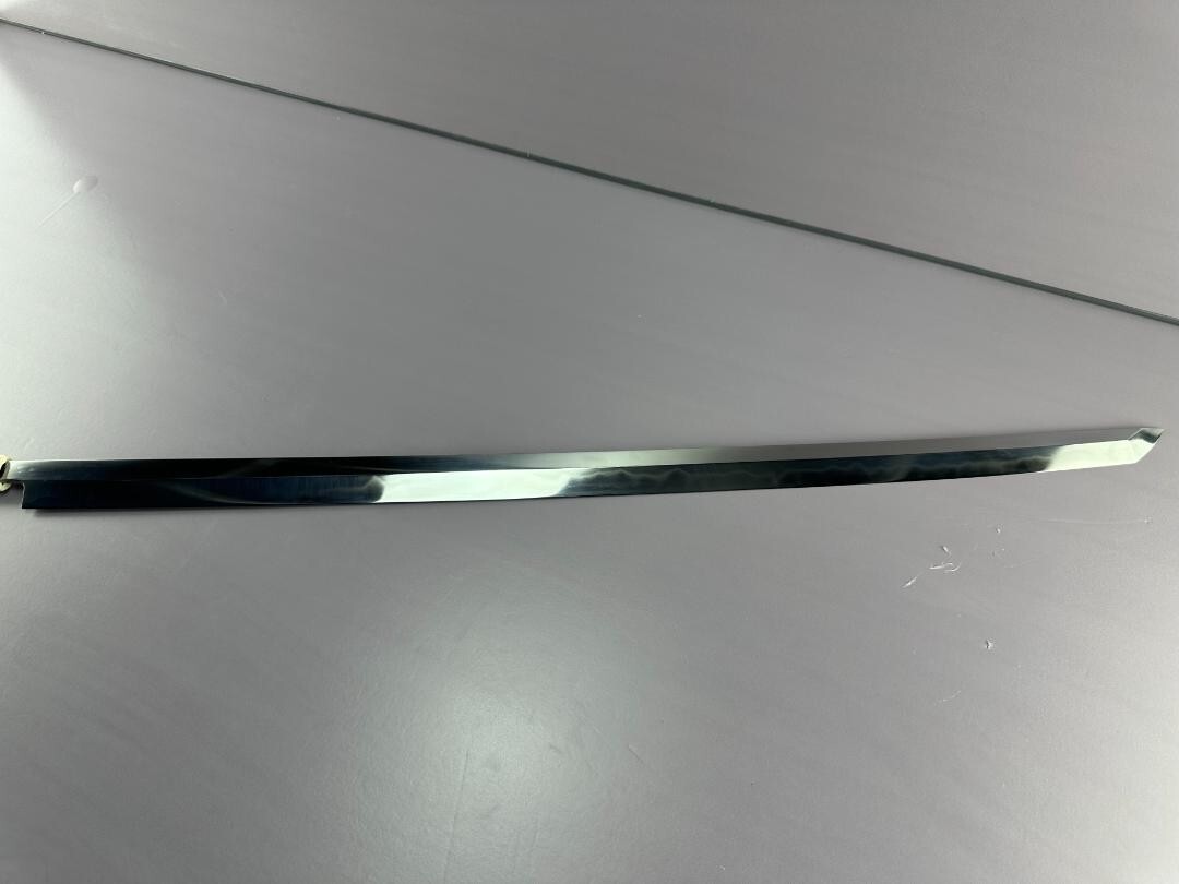 Japanese Maguro Tuna Knife 900mm / 35 in Tamahagane Blue White Steel + Saya