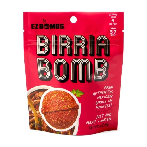 EZ Bombs Birria Bomb Seasoning, 1 Pack – Authentic Mexican Spice Mix for Tacos,,
