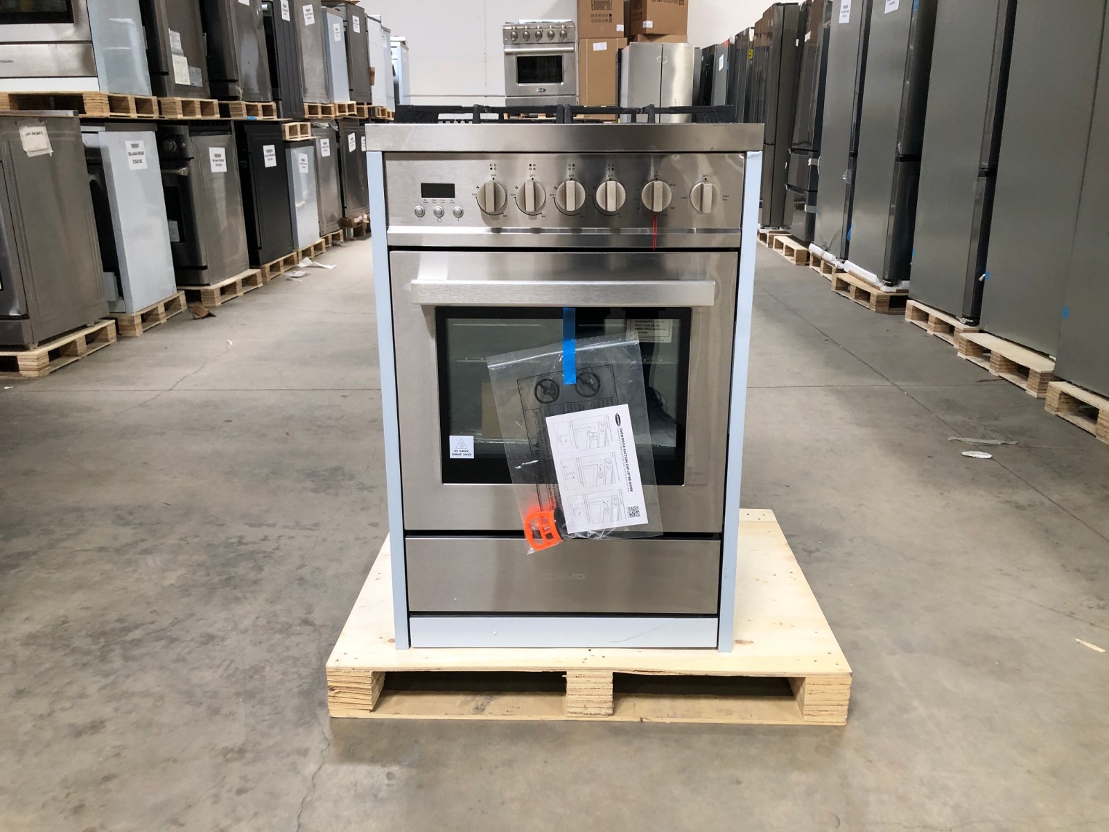 24 in. Gas Range, 4 Burners, Stainless Steel (OPEN BOX, COSMETIC IMPERFECTIONS)