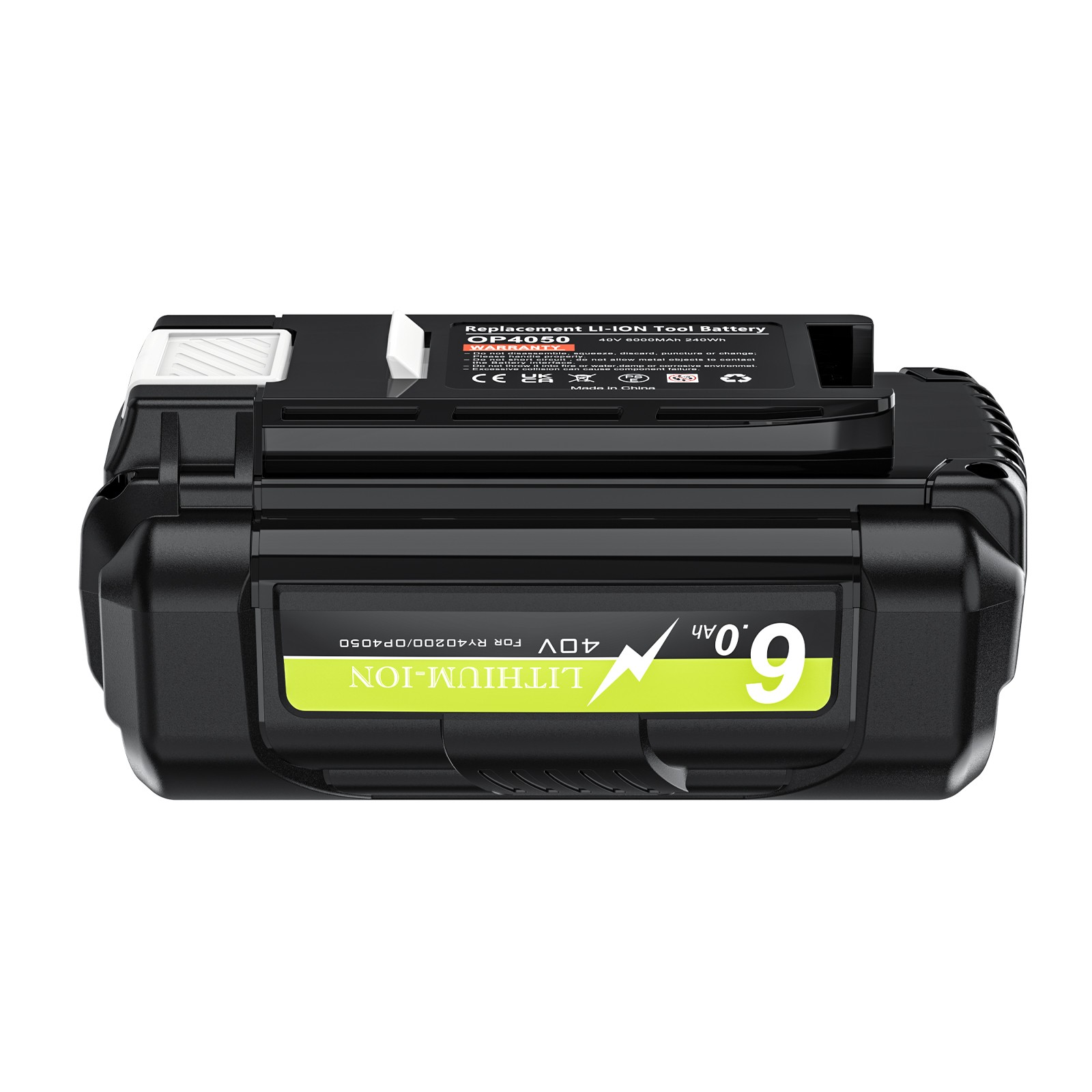 For Ryobi 40 Volt 5.0Ah Battery High Capacity Lithium-Ion OP4050 OP4060 OP40501