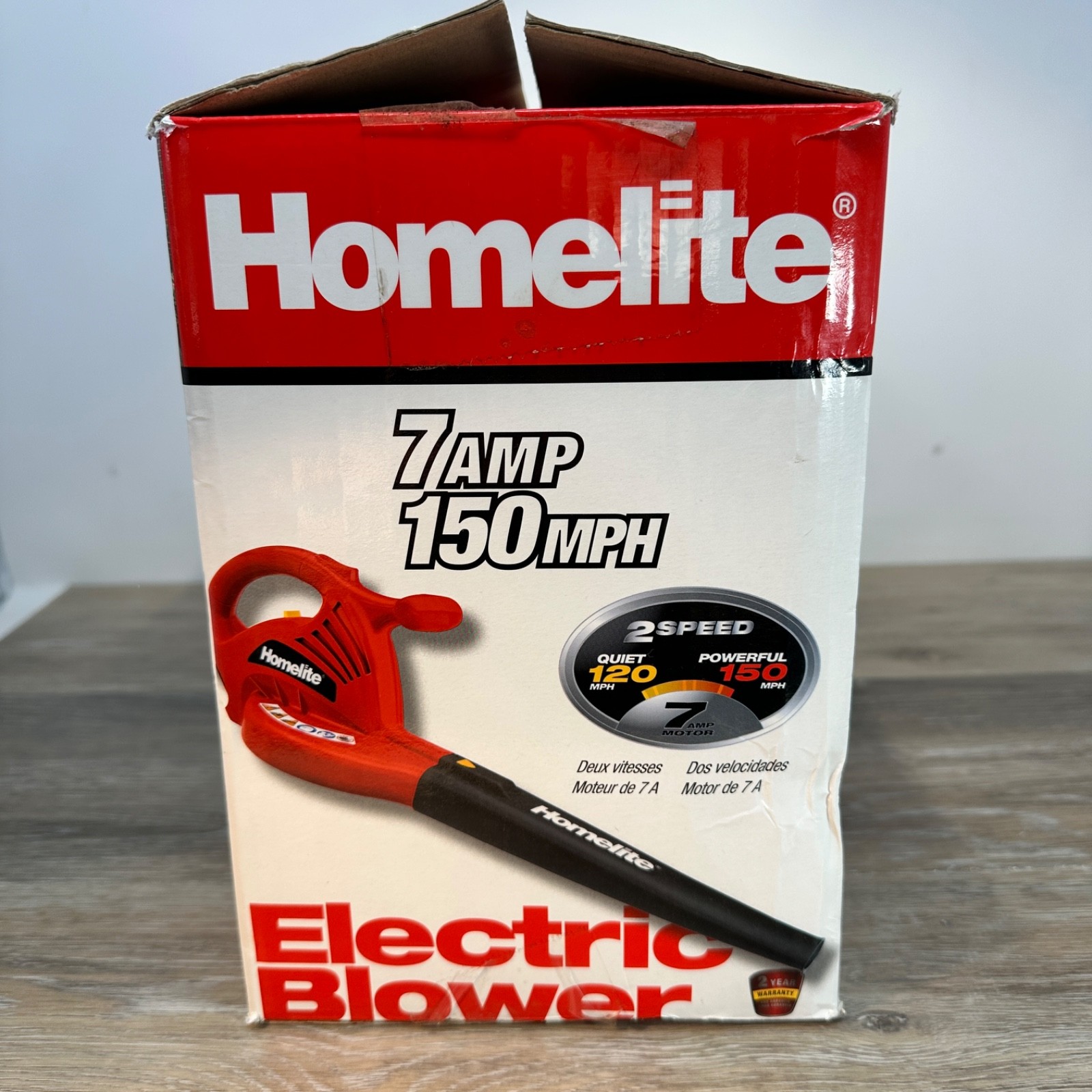 Homelite 2-Speed Electric Leaf Blower 150mph – UT42100A – Excellent Condition