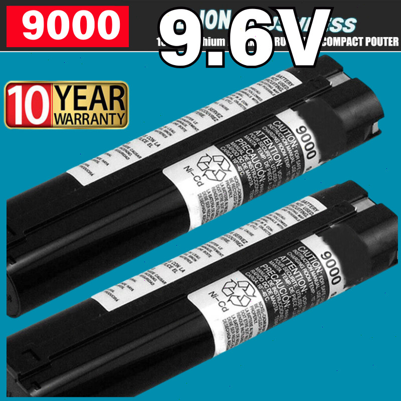 2PACK 9.6V Ni-MH Battery for Makita 9000 9001 9002 9033 9034 632007-4 6095D NEW