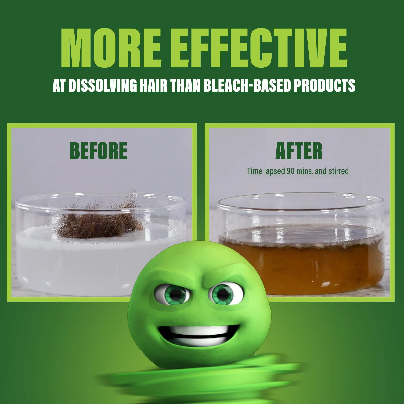 Green Gobbler Industrial Strength Drain Clog Remover & Cleaner Liquid Gel- 64Oz,
