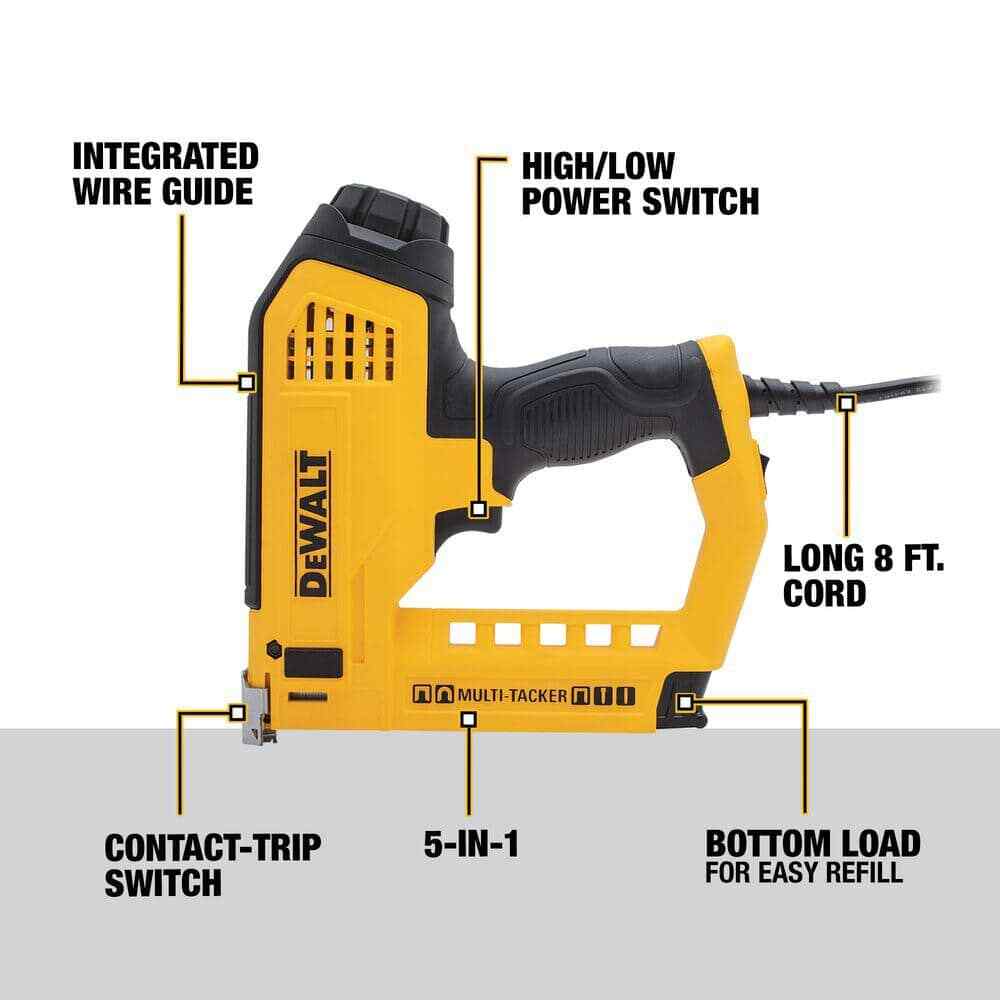 DEWALT 5-in-1 Multi-Tacker and Brad Nailer