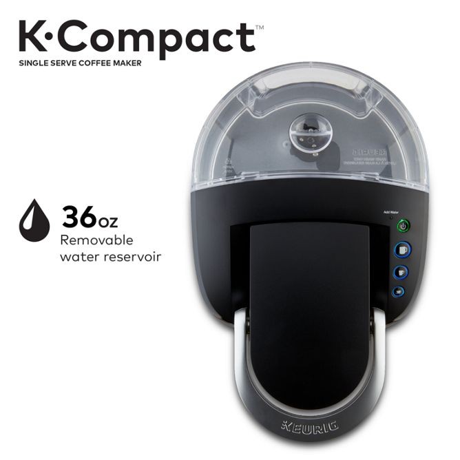 Keurig K-Compact Single-Serve K-Cup Pod Coffee Maker, with 3 Brew Sizes