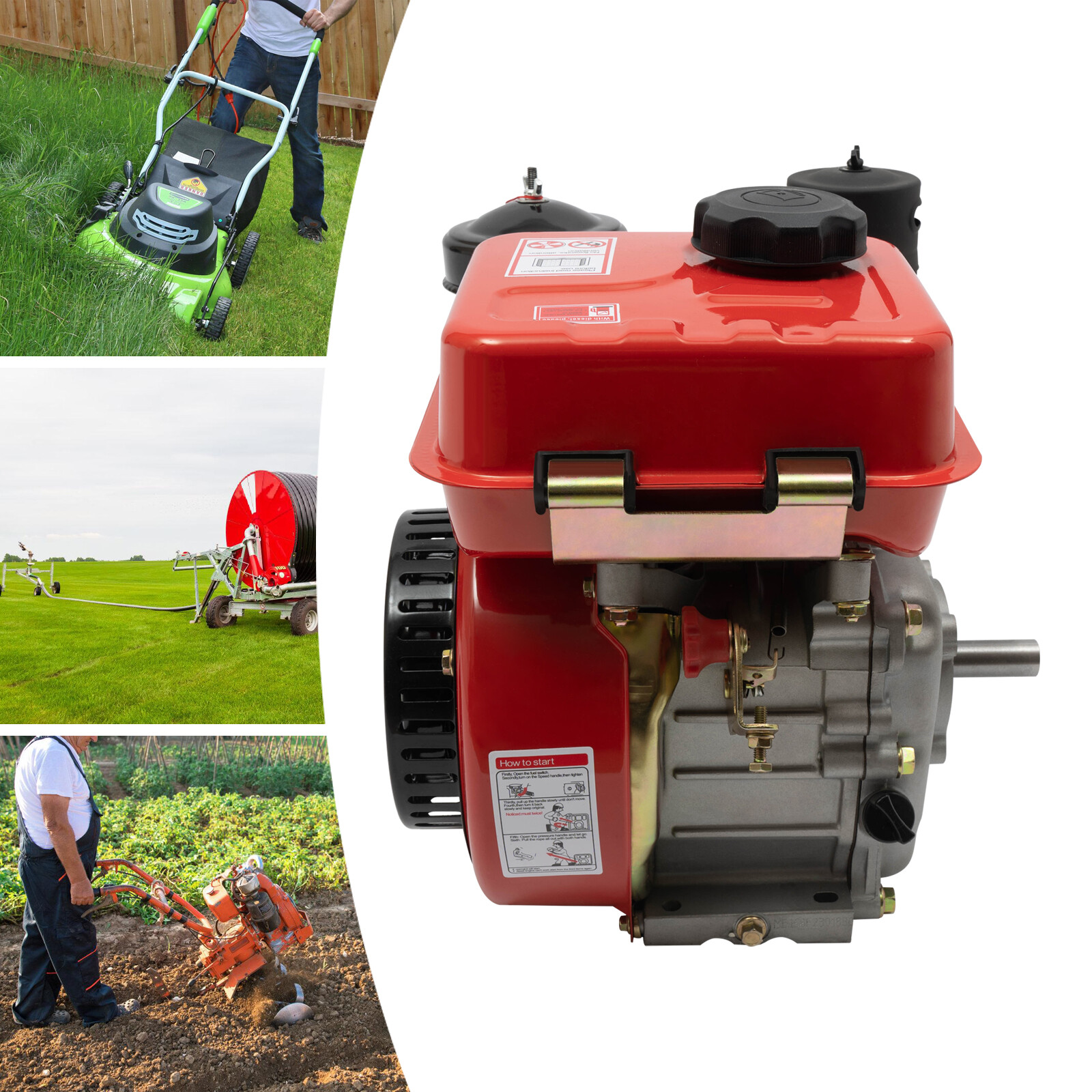 3 HP 4-Stroke Engine Single Cylinder Air Cooled For Small Agricultural Machinery