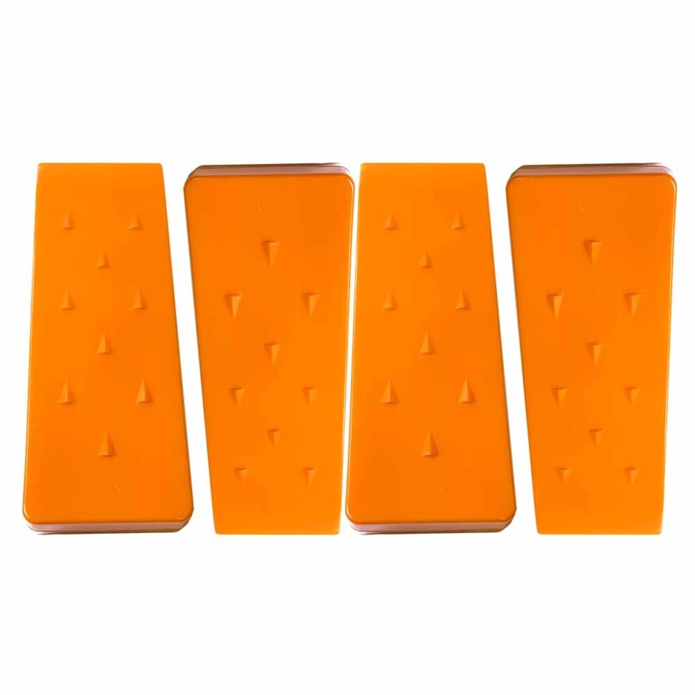 4 Pack 8″ Tree Felling Wedge Logging Bucking Falling ABS Plastic (Orange)