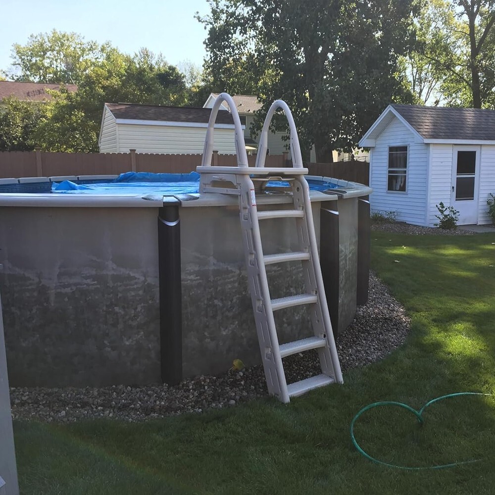 Confer Plastics 7200 Roll Guard A-Frame Above Ground Swimming Pool Ladder System