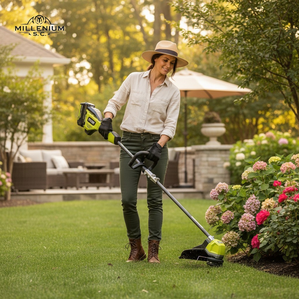 RYOBI 40V HP Brushless 17″ Carbon Fiber Shaft String Trimmer RY402110 – OPEN BOX
