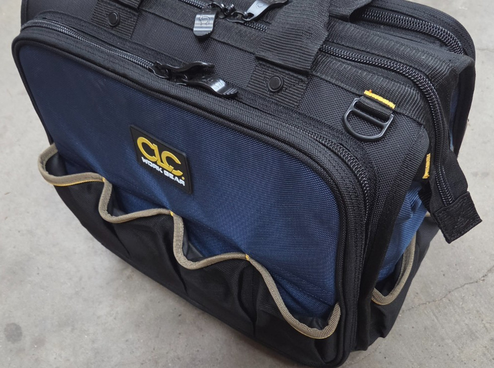 CLC Work Gear PB1543 17 Molded Base Multi-Compartment Technician’s Tool Bag