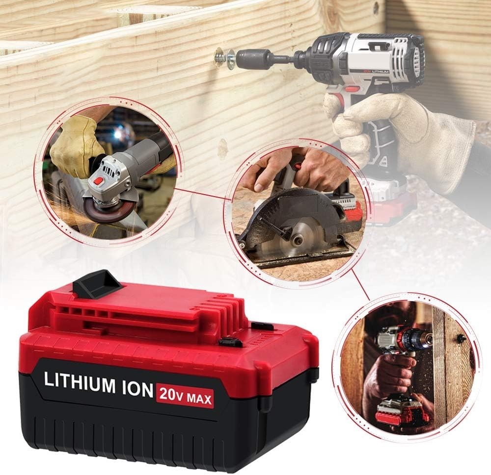 2PACK for PORTER CABLE 20V 20 Volt Lithium Battery /Charger Max PCC680L PCC685L
