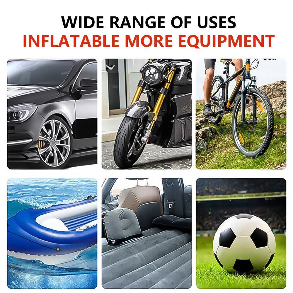 Car Air Tire Pump Inflator Compressor Digital Electric Auto Portable 150PSI 12V