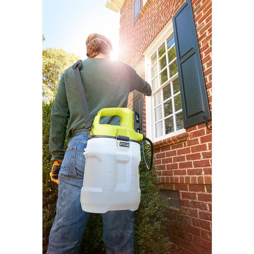 RYOBI 18V Cordless Battery 2 Gal. Chemical Sprayer With 2.0 Ah Battery + Charger