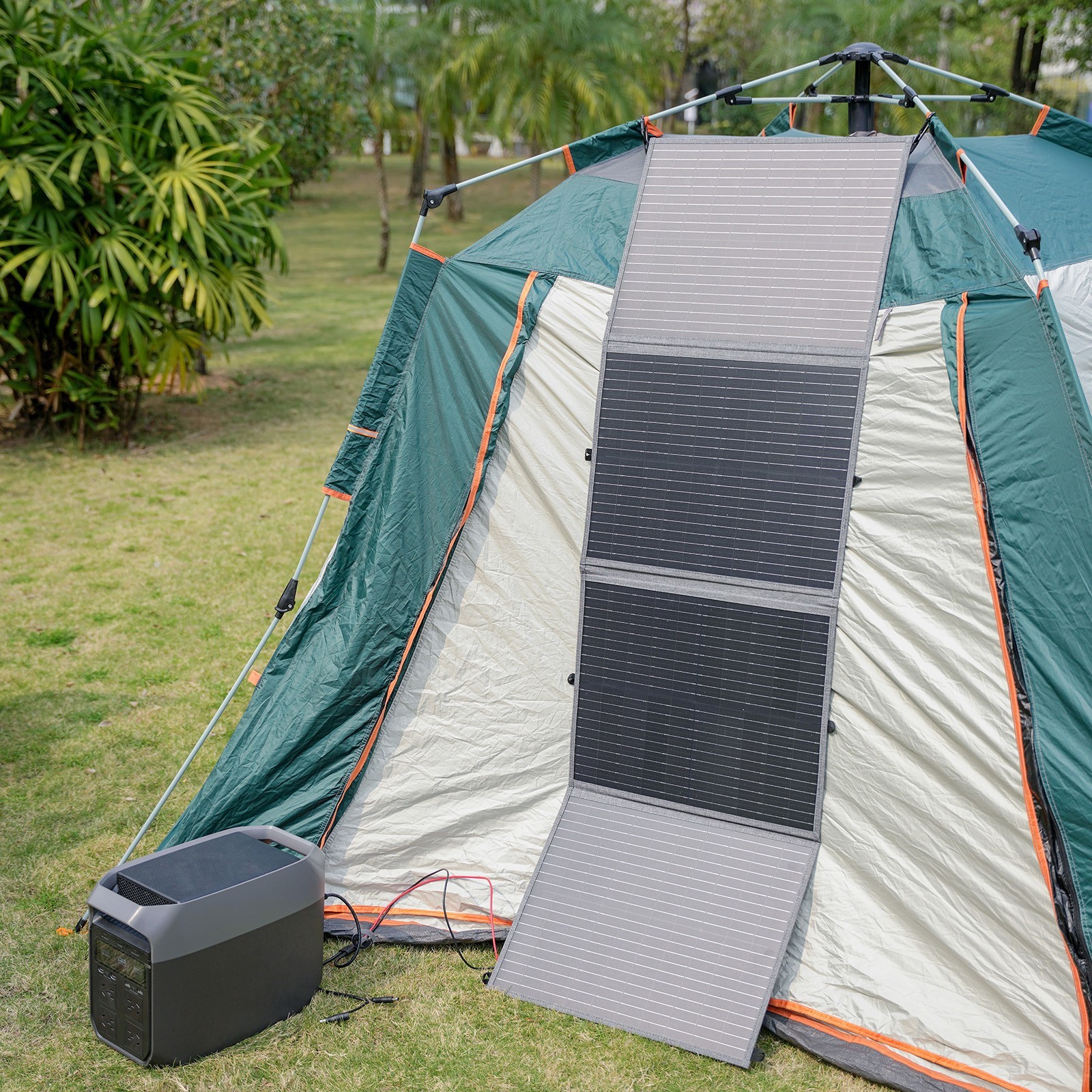 MHPOWOS Folding Solar Panel 100W 200W High Efficiency for Bluetti Elite 30 v2