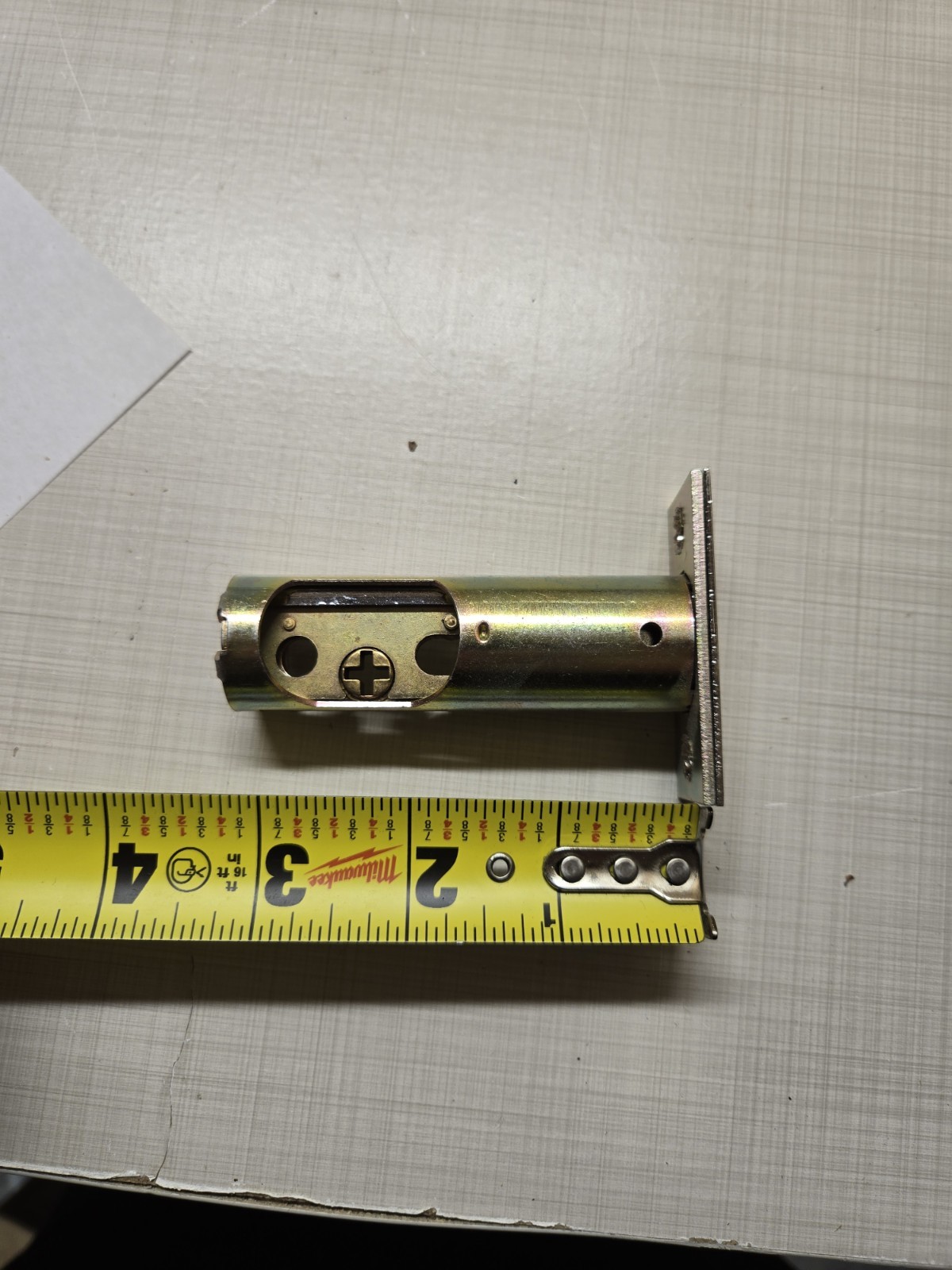 Emtek Deadbolt Latch 2 3/8″ backset in US14 Polished Nickel