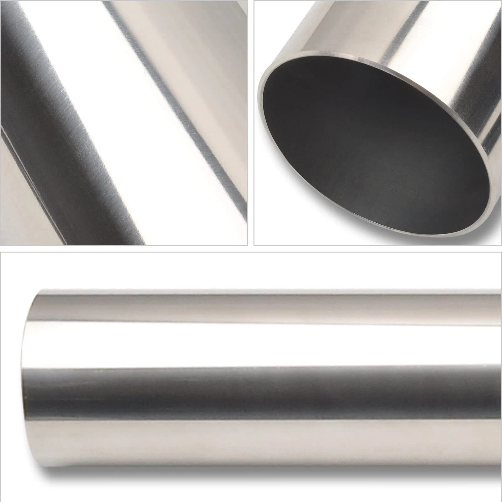 2” 2.25” 2.5” 3” 3.5” 4” T304 Stainless Steel Straight Pipe Tube 40” Long