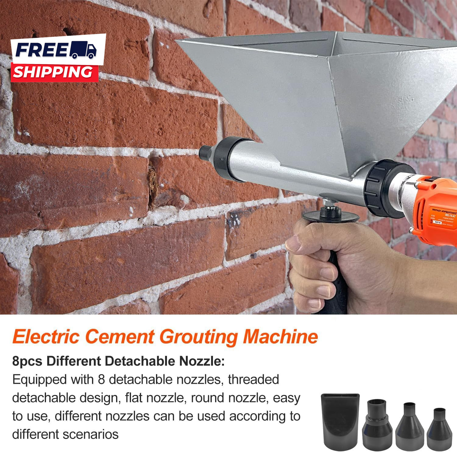 Electric Mortar Grout Pump Caulking Tool Portable Cement Grouting Machine