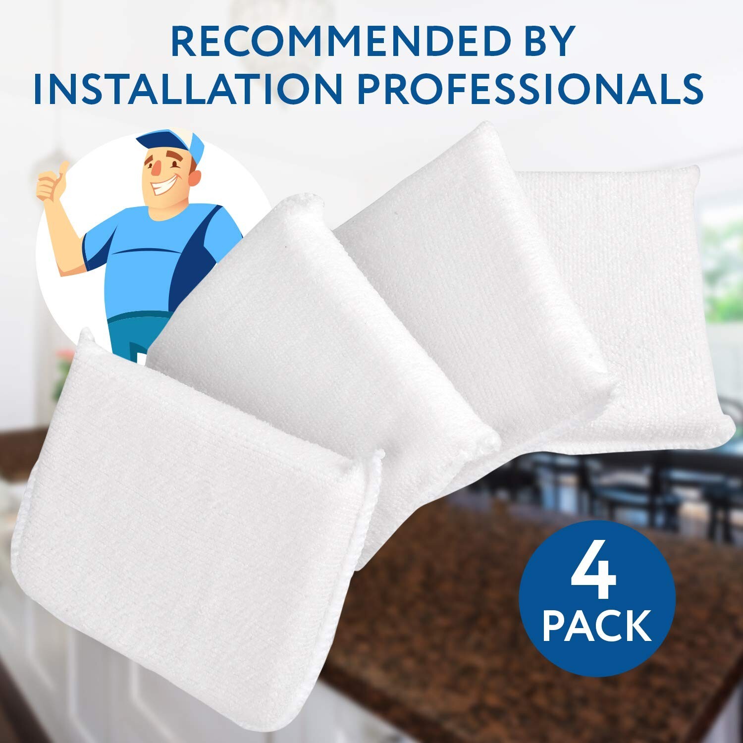 4 Pack Reusable Sealer Applicator Pads Great for Tile Marble Granite Slate Grout