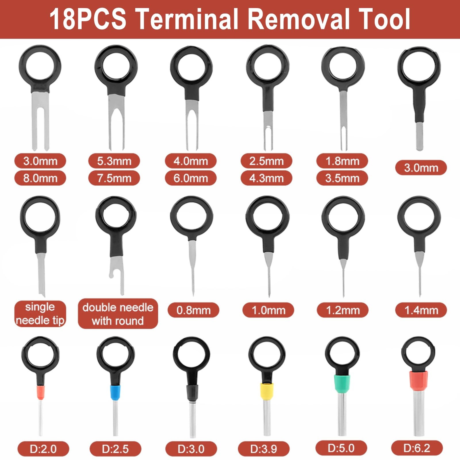 27PCS Automotive Electrical Disconnect Pliers Terminal Removal Tool Kit