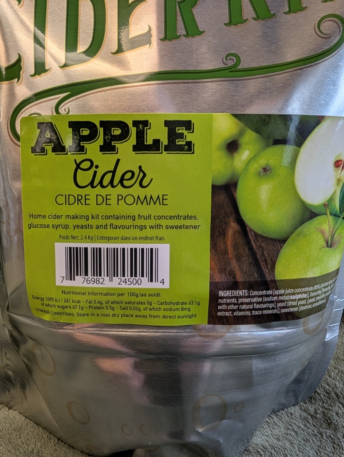 ABC Crafted Series Apple Cider Making Kit (2.6 kg | 5.73 Lb)