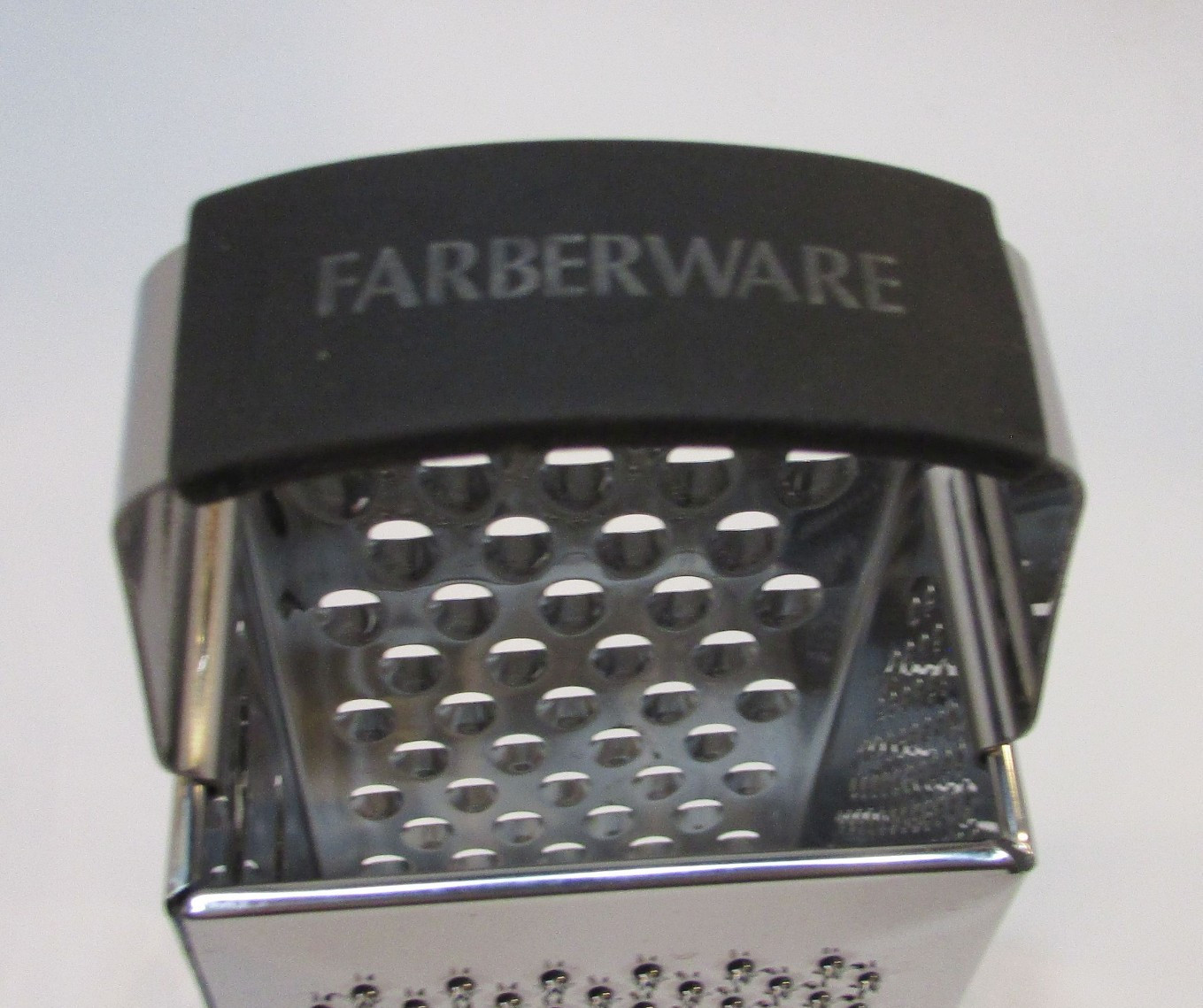 New Vintage 2000s Farberware Tapered Square Stainless Steel 9.5″ Tall Box Grater