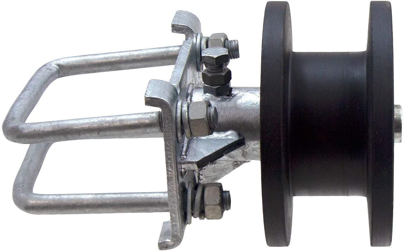 (4-Pack) 4″ Square Post x 2″ Square Gate Frame Premium Nylon Cantilever Roller