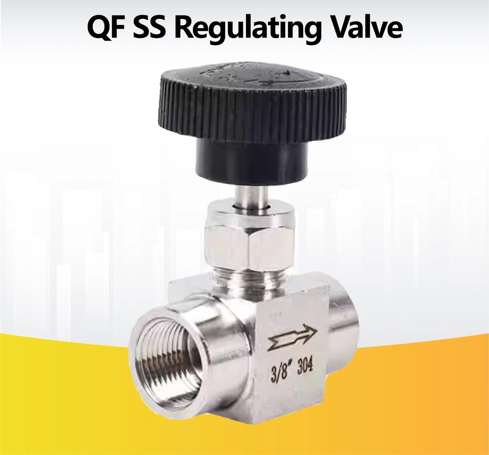 Needle Valve 304 Stainless Steel Female Precision Flow Control G1/8 G1/4 G1/2