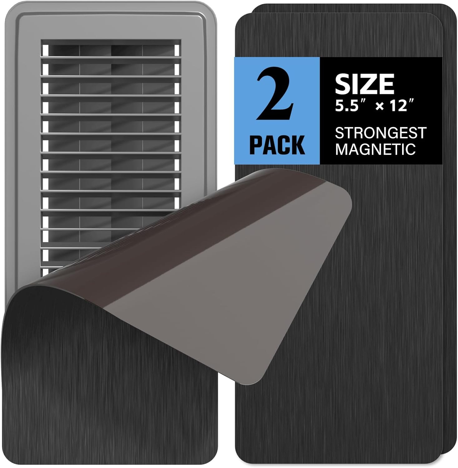 2 Pack High Strength Magnetic Vent Covers 5.5 X 12 Metallic Stronger Magnet Ai