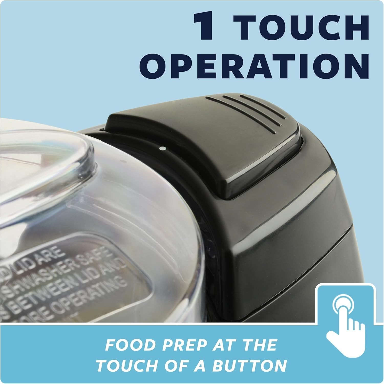 Compact 35-Watt Electric Vegetable Chopper with Dishwasher-Safe Parts – Black